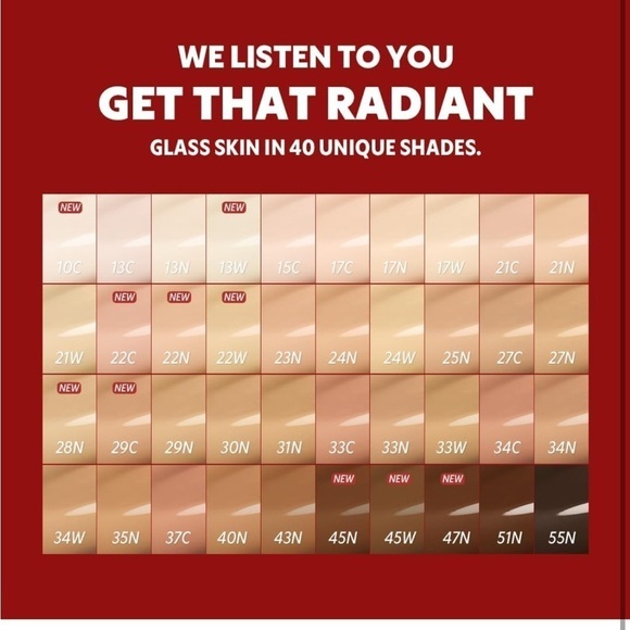 NEW TIRTIR Mask Fit Red Cushion Foundation Long-Lasting #21W Natural Ivory MINI - Picture 11 of 12